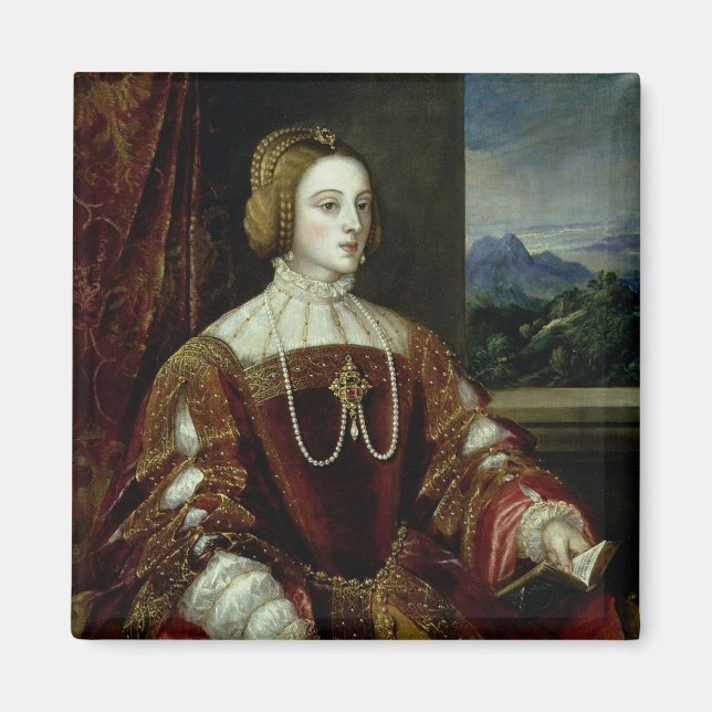Portrait of the Empress Isabella of Portugal Magnet (Front)