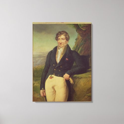 Portrait of the French Zoologist Canvas Print