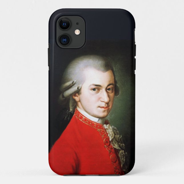 Portrait of the great composer Mozart  Case-Mate iPhone Case (Back)