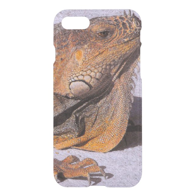 Portrait of the Iguana Uncommon iPhone Case (Back)