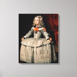 Portrait of the Infanta Margarita Aged Five Canvas Print