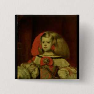 Portrait of the Infanta Margarita Button