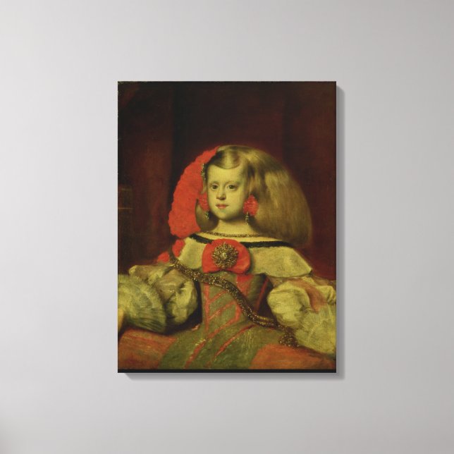 Portrait of the Infanta Margarita Canvas Print (Front)