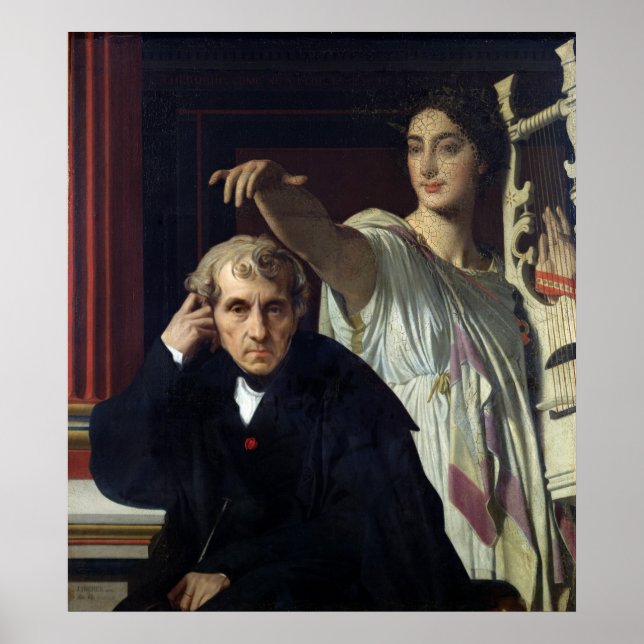 Portrait of the Italian Composer Cherubini Poster (Front)
