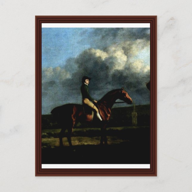 Portrait Of The Jockeys John Larkin Detail Postcard (Front)