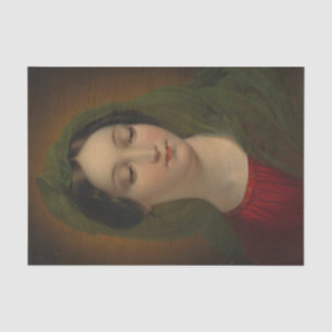 Portrait of the Madonna by Mihael Stroj  Tissue Paper