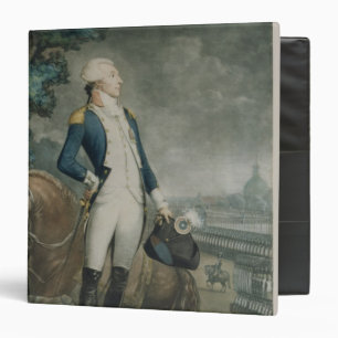 Portrait of the Marquis de La Fayette 3 Ring Binder