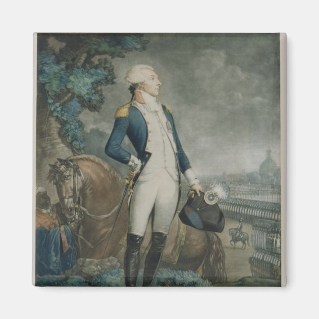 Portrait of the Marquis de La Fayette Magnet (Front)