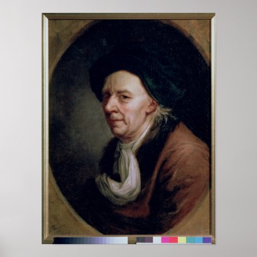 Portrait of the Mathematician Leonard Euler Poster