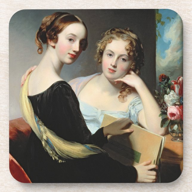 Portrait of the McEuen sisters, after 1823 Beverage Coaster (Front)