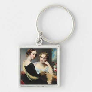 Portrait of the McEuen sisters, after 1823 Keychain