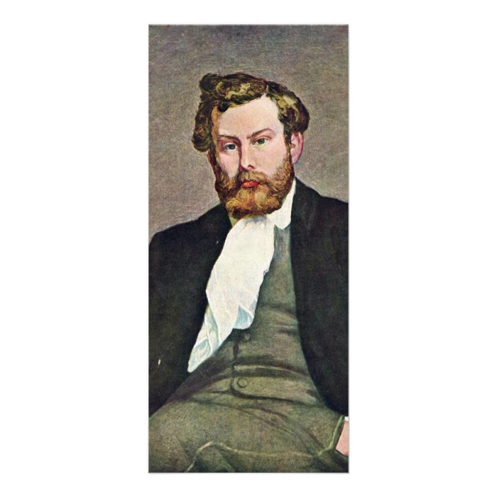 Portrait Of The Painter Alfred Sisley By Pierre Au Rack Card