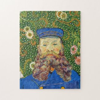Portrait of the Postman Joseph Rouli Van gogh art Jigsaw Puzzle