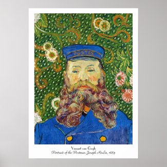 Portrait of the Postman Joseph Rouli Van gogh vinc Poster