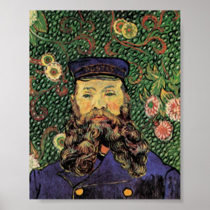 Portrait of the Postman Joseph Roulin by Van Gogh Poster