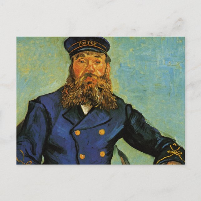 Portrait of the Postman Joseph Roulin - Van Gogh Postcard (Front)