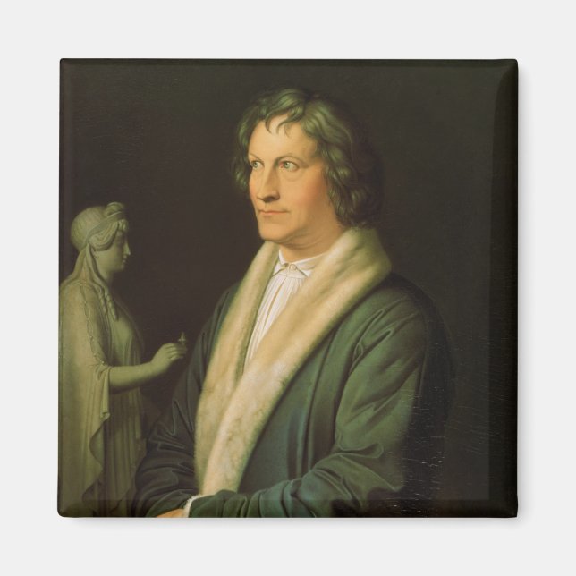 Portrait of the sculptor Bertel Thorvaldsen Magnet (Front)