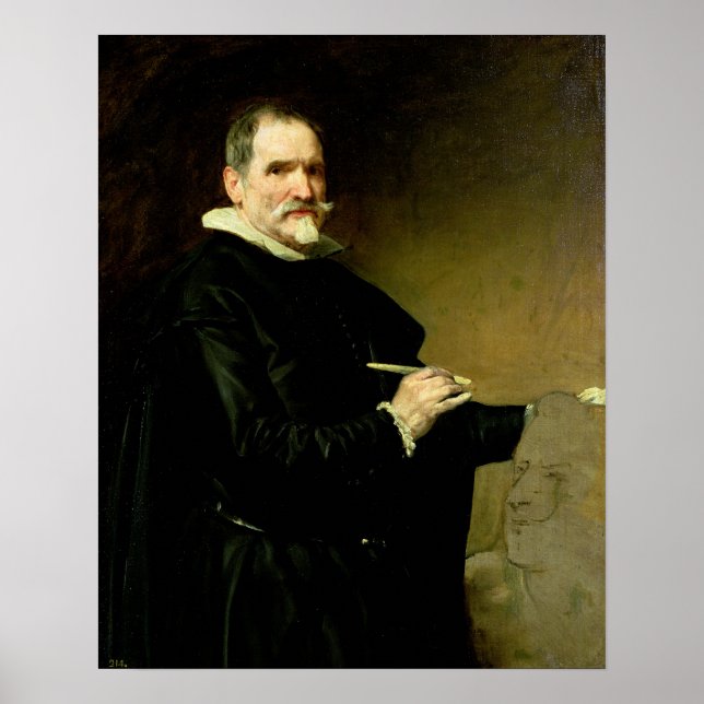 Portrait of the Sculptor, Juan Martinez Poster (Front)