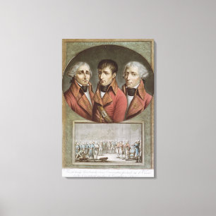 Portrait of the Three Consuls of the Republic Canvas Print