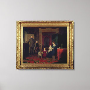 Portrait of the Van Cortland Family, c.1830 Canvas Print