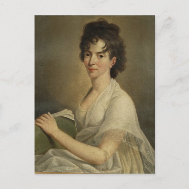 Portrait of the widowed Constanze Mozart, 1802 Postcard (Front)