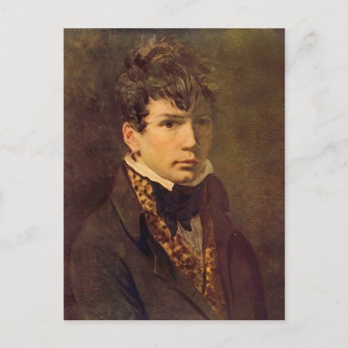Portrait of the Young Ingres by Jacques David Postcard