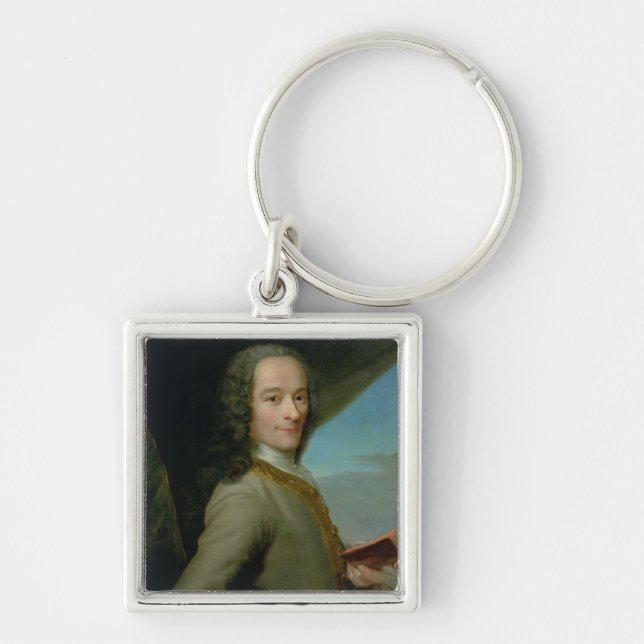 Portrait of the Young Voltaire Keychain (Front)