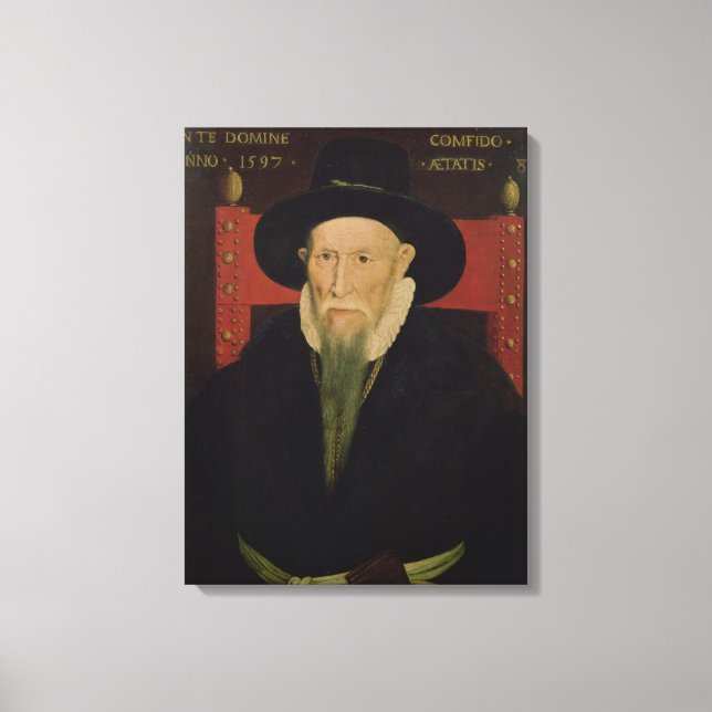 Portrait of Theodore de Beze Canvas Print (Front)
