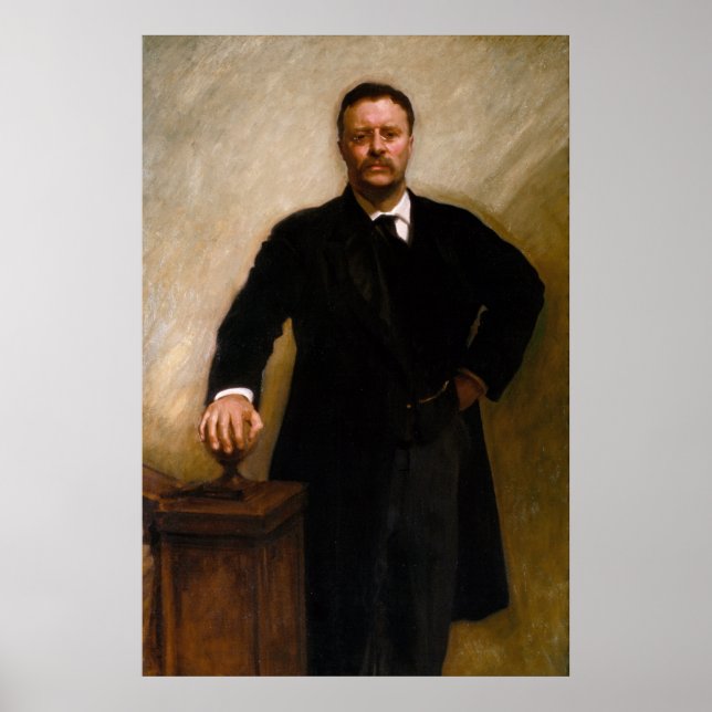 Portrait of Theodore Roosevelt by John S. Sargent Poster (Front)