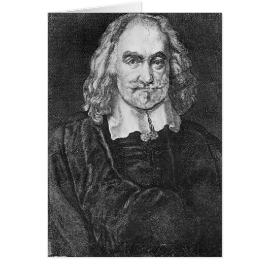 Portrait of Thomas Hobbes Cards (Front)