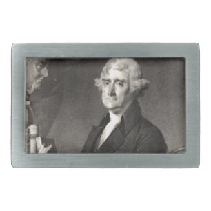 Portrait of Thomas Jefferson Belt Buckle