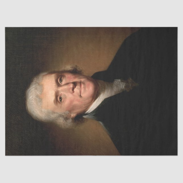 Portrait of Thomas Jefferson (by Rembrandt Peale) Tissue Paper (Front)