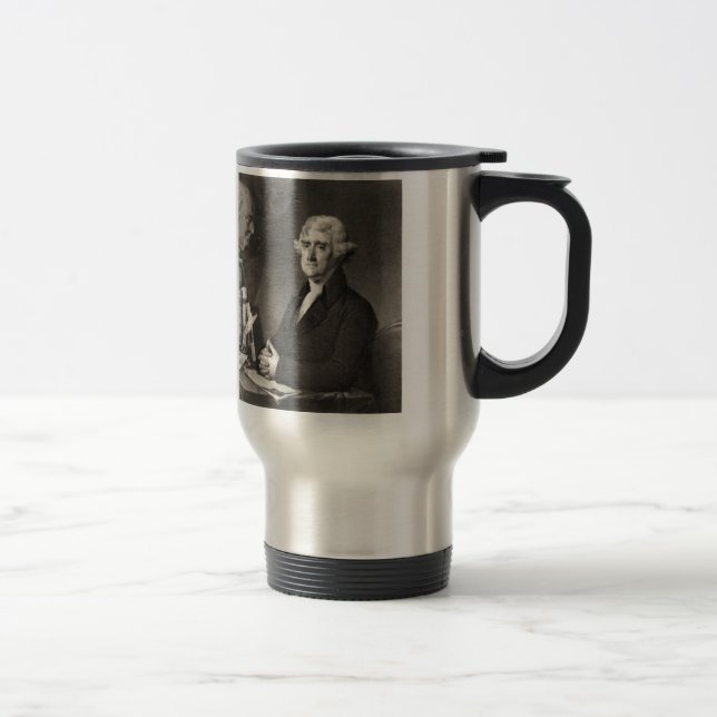 Portrait of Thomas Jefferson Travel Mug (Right)
