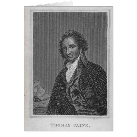 Portrait of Thomas Paine from Volume I Cards (Front)