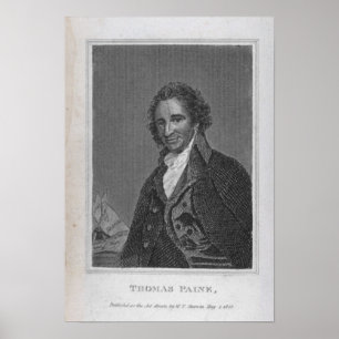 Portrait of Thomas Paine from Volume I Poster