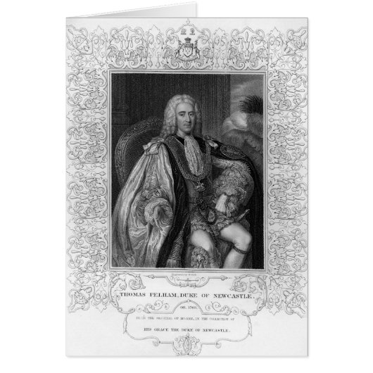 Portrait of Thomas Pelham-Holles Cards (Front)