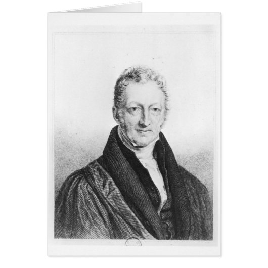 Portrait of Thomas Robert Malthus Cards (Front)