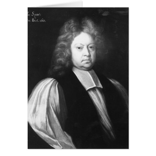 Portrait of Thomas Sprat Cards (Front)