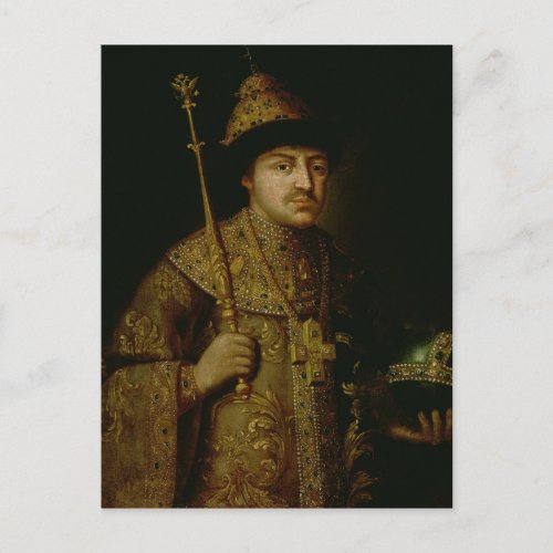 Portrait of Tsar Fyodor III Alexeevich Postcard