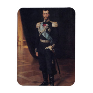 Portrait of Tsar Nicholas II (by Albert Edelfelt) Magnet