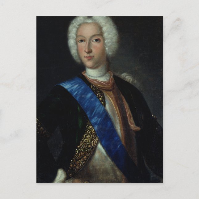 Portrait of Tsar Peter II Postcard (Front)