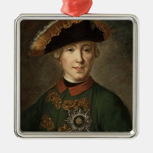 Portrait of Tsar Peter III Metal Ornament