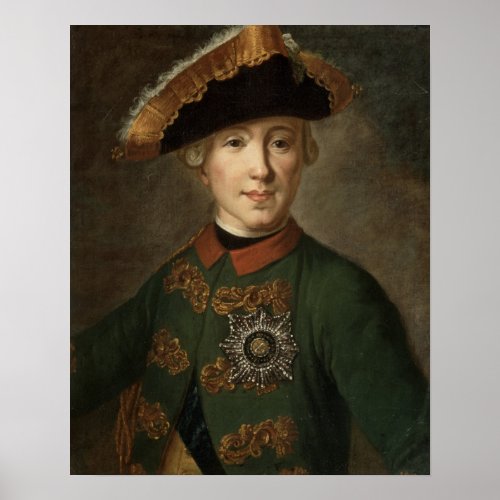 Portrait of Tsar Peter III Poster