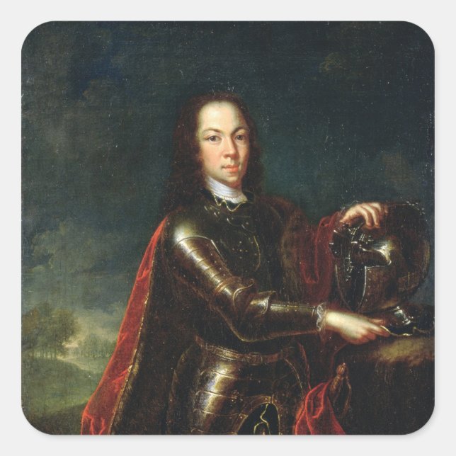 Portrait of Tsarevich Square Sticker (Front)