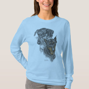 Portrait of Two Dobermans T-Shirt