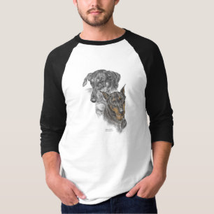 Portrait of Two Dobermans T-Shirt