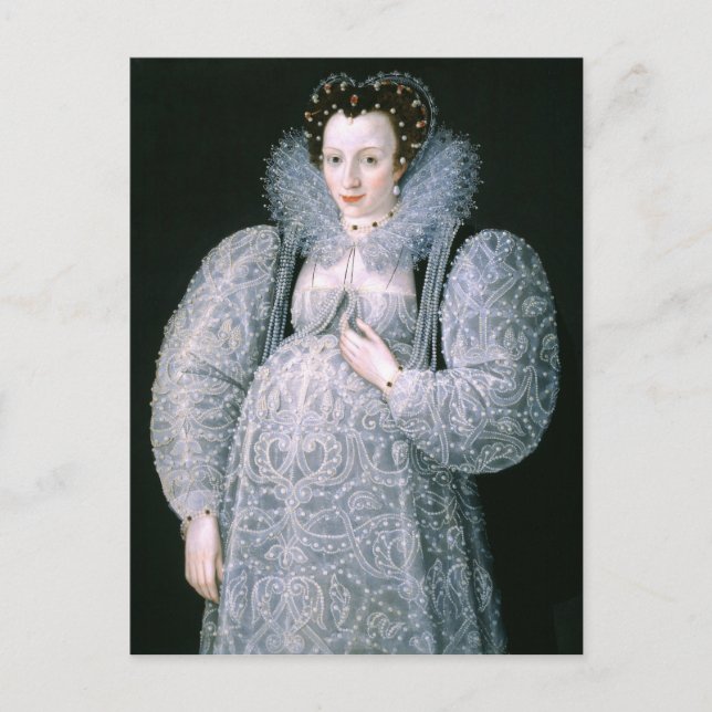Portrait of Unknown Lady c.1595 Fine Art Postcard (Front)