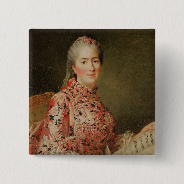 Portrait of Victoire of France Pinback Button (Front)