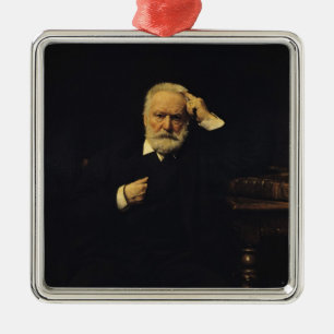 Portrait of Victor Hugo  1879 Metal Ornament