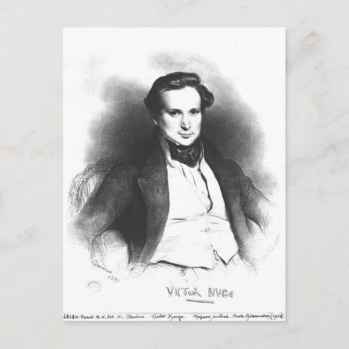 Portrait of Victor Hugo Postcard